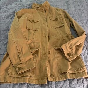 Tommy Hilfiger Women’s Military Jacket Khaki Womens Large